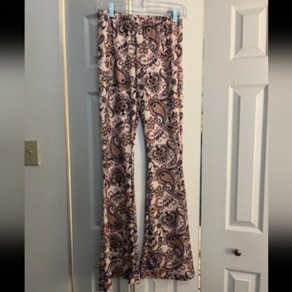 Nasty Gal groovy paisley retro flare pants